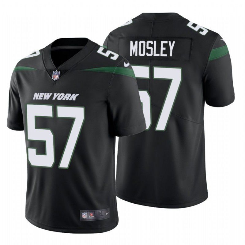 Men New York Jets 57 C.J. Mosley Nike Stealth Black Limited NFL Jersey